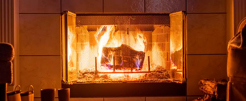 Mendota Hearth Landscape Fireplace Installation in Grand Island, Nebraska